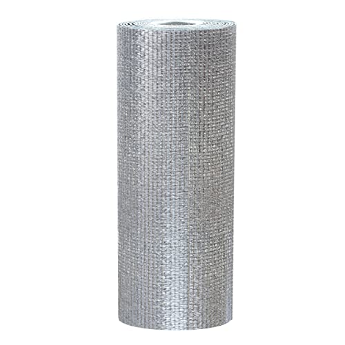 EconoHome Radiator Reflector Foil - 3mm Foam Insulation Core Double-Sided Aluminum Heat Shield Sheet - Light Reflective Insulation Thermal Material for Weatherproofing Condensation Sound