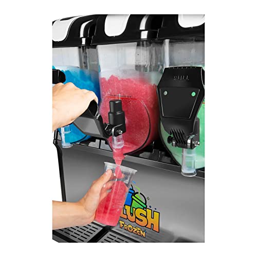 Royal Catering Slush-Eis-Maschine Slushie Maker RCSL 3/15 (3 x 12 L, 980 W, -2 bis -3 °C, BPA-frei, 8-12 Stunden Arbeitszyklus, Härtegrad: 4 Stufen) – Bild 5