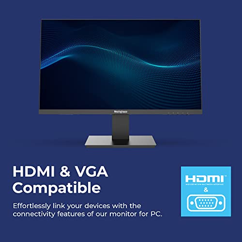 Westinghouse 22" Full Hd 1080P Led Va Home Office Computer Monitor, 75Hz Flicker-Free Pc Monitor, 22 Inch Monitor With Va Panels, Blue Light Filter, & Warm & Cool Mode Viewing, Hdmi & Vga Compatible #TOP6