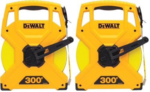DEWALT Tape Cd 300Ft Fiberglass Long (DWHT34049), 91.4 m (Pack of 2)