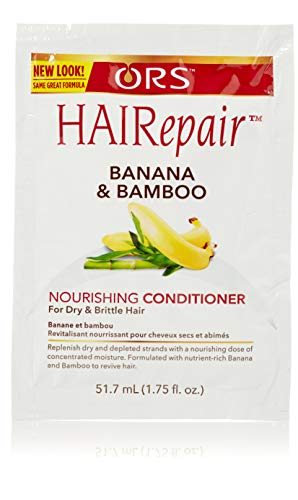 ORS HAIRepair Banana and Bamboo Nourishing Conditioner for Dry and Brittle Hair, 1.75 oz. Travel Packet (Pack of 11)
