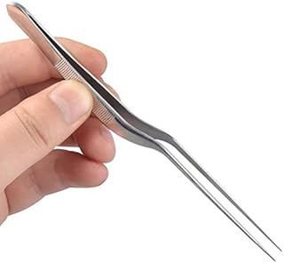 Bending Ear Tweezers Stainless Steel Bayonet Serrated Nasal Forceps Ear Cleaner Ear Wax Remover