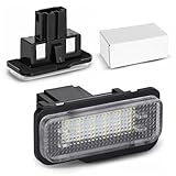 Yankok LED License Plate Lights Compatible with Mercedes Benz C-Class W203/S203 Wagon 01-07, E-Class W211 Sedan 01-09 S211 Wagon 02-09, CLS-Class W219/C219 SLK-Class R171 05-11