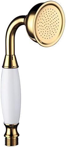 Skybath Brass Shower Head Traditional Victorian Style Handheld Shower Sprayer Gold Finish