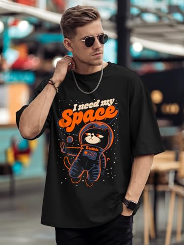 Image of LEOTUDE Couple Combo Men's Oversized T-Shirt & Women's Drop Shoulder Tshirt
