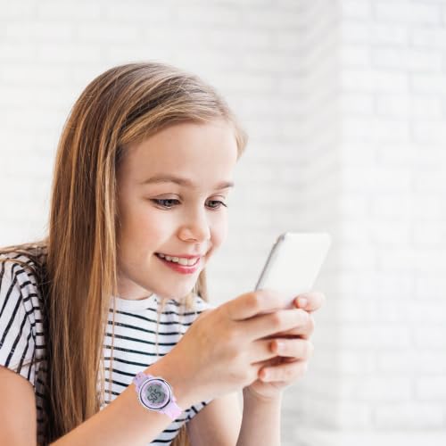 Reloj digital infantil resistente al agua con correa de ABS duradera 6