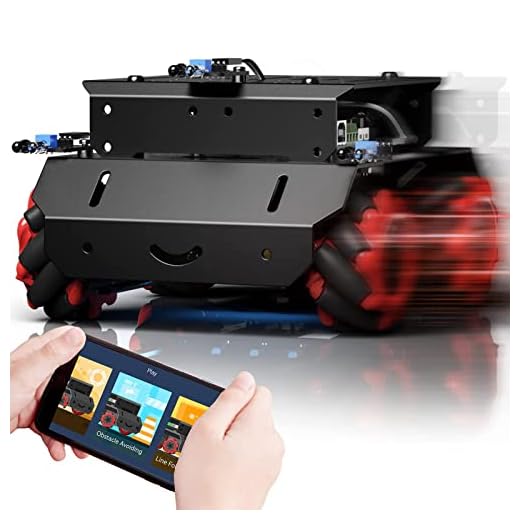 Makeblock mBot Mega Robot Toys with Mecanum Wheels, Programmable App Remote Control Robot Compatible with Arduino Raspberry Pi, Robot Kit for Kids & Adults Learn Coding Electronics Robotics