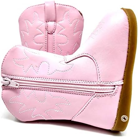 Sneak A' Roos Squeaky Toddler Leather Cowgirl Boots (Pink) (US Size 6) | Image 5