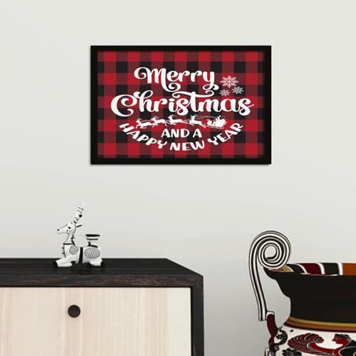 Panneau mural en bois Merry Christmas déco de Noël intérieure - 8