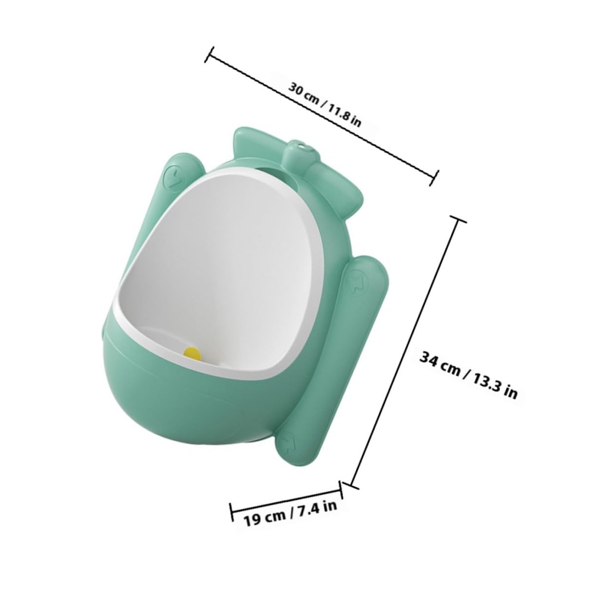 Boy Training Urinal Potty Toilet for Boys Wall-Mounted Cartoon Plane Theme Green - Free Potty Training Toilet Bathroom Use