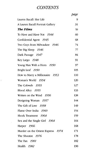 Lauren Bacall: Her Films and Career 0806511931 Book Cover