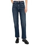 Madewell Womens The Longline Straight Jean in Midnight Waters Midnight Waters Wash 26 30