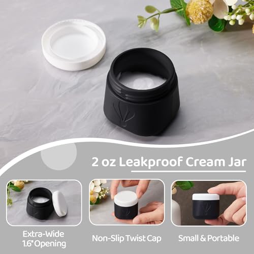 INSFIT Silicone Travel Bottles Set, 6 Pack Travel Size Toiletries, Leakproof Travel Bottles for Toiletries, Travel Accessories for Women, Airplane Travel Essentials, Travel Containers for Toiletries4