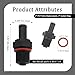 PCV Valve Replacement,Valvula PCV with Gasket Ring Compatible with Hyundai Veloster Santa Fe Kia Sportage Genesis G70,Standard PCV Valve Kit OEM 26740-2G000 045-0404 Car Accessories