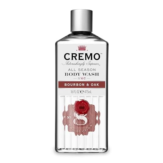CREMO - All Season Body Wash Für Männer |Feuchtigkeitsspendendes Duschgel Bourbon & Eiche | 473ml