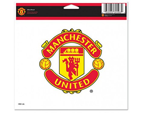 WinCraft Soccer Manchester United 60833011 Multi-Use Colored Decal, 5" x 6"