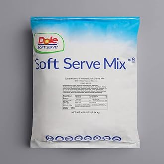 Soft Serve Mix, Lactose Free, Dairy free, Vegan, Gluten Free, 4.4 lb Bag By Magic Market (Strawberry)