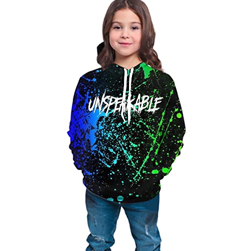Hlstfsm Boys And Girls Hoodie 3D Printing Fashion Hoodies Games Sports Tops Children Gift Youth Kids Cartoon Novelty Hooded 3-Small #TOP3