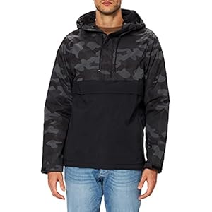 Urban Classics Camo Mix Pull Over Jacket heren Jas