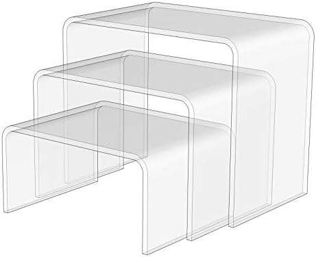 Clear Acrylic Plastic Cabinet Display Stand - Exhibition Riser Plinth- Hoverstand (4mm-thick-30cm-10cm-10cm, Max Load 1.5kg)