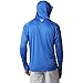 Columbia Mens PFG Terminal Tackle Long Sleeve Fishing Hoodie, Vivid Blue/Cool Grey Logo, X-Large