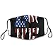 SESLFLKPJK Adults Men Women Reusable Face Scarf Mask Fashion Scarf Dust Proof Windproof Mouth Cover, Love American Flag Map Face Protection for Sports Travel Hiking