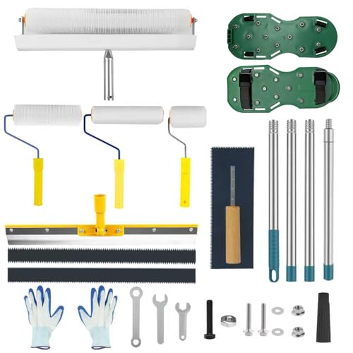 Complete Self Leveling Cement Tool Kit, Professional Epoxy Floor Kit