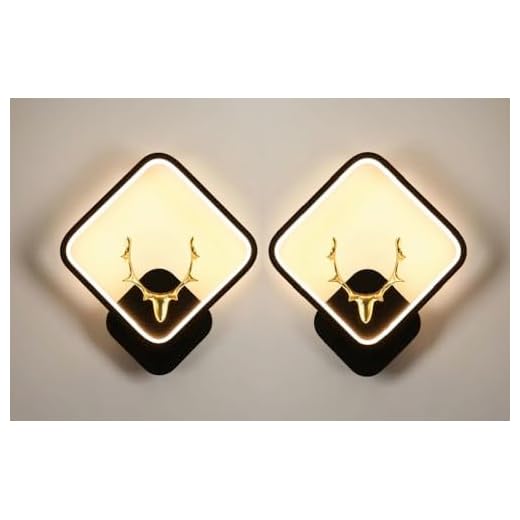 Groeien Abs Plastic Pack Of 2 Tricolor Led Home Decor Fancy Wall Indoor/Outdoor Decorative Lights (Warm+Natural+Coolwhite) (2, Hiranhead-Square)