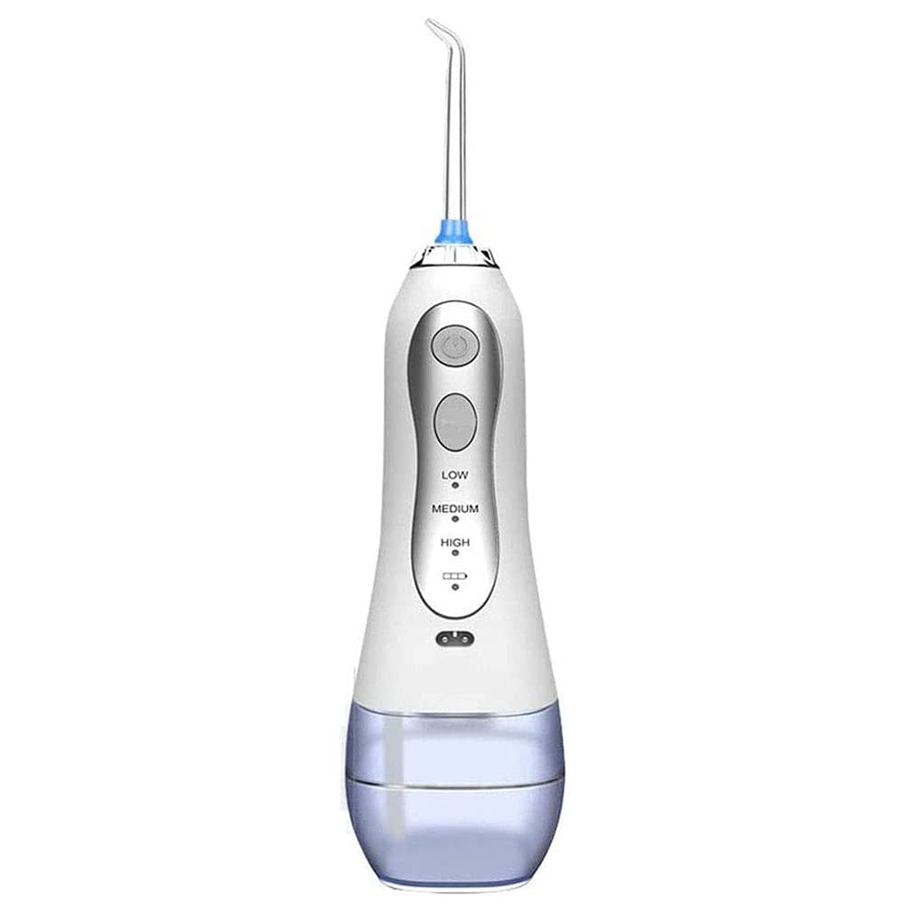 Flosser flosser Cordless USB Ricaricabile Irrigatore Orale Portatile per Viaggi e casa □ Cordless Avanzato, Bianco