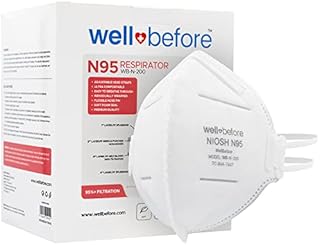 Well Before N95 Mask NIOSH Approved - Respirator Face Masks Individually Wrapped with 4 Premium Protection Layers - Pack Of 10