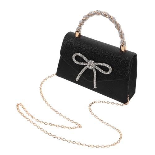 Sac à main élégant à sequins et pochette de soirée à nœud pour sortie nocturne