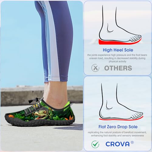 Image of Built-in Heel Grips Water Shoes for Kids Girls Boys Hiking Wide Barefoot Swim Beach Pool Big Kid