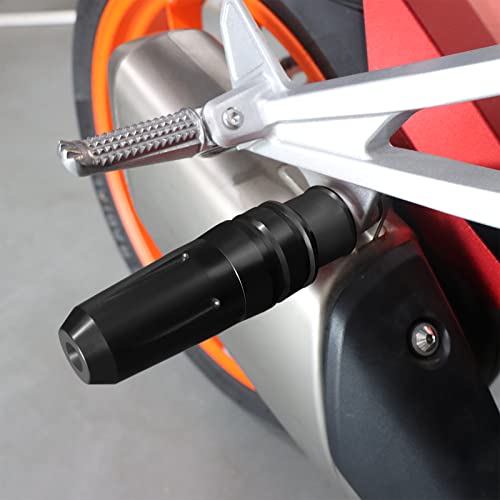 Haonel Universal Frame Exhaust Sliders Cnc Aluminum Compatible With Z900 Z650 Z900Rs Ninja 400 650 1000 Zx10R Zx6R Zx12R Z800 Z750 Z125 Z400 Z300 Motorcycle Exhaust Pipe Protection Crash Pad #TOP1