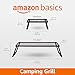 Amazon Basics Heavy-Duty Portable Camping Grill Grate for Campfire Cooking, Black