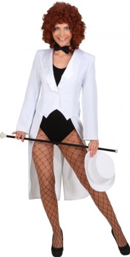 ORLOB Disfraz FRAC Mujer FRAC Color Blanco en Las Tallas 38/40 hasta 46/48 Cover