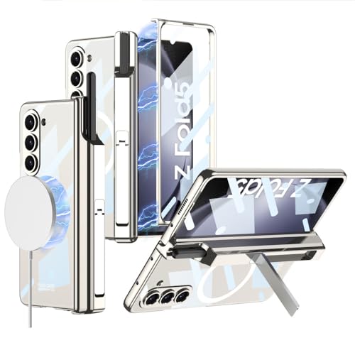 Coque Galaxy Z Fold 5 avec charnière magnétique anti-poussière intégrale