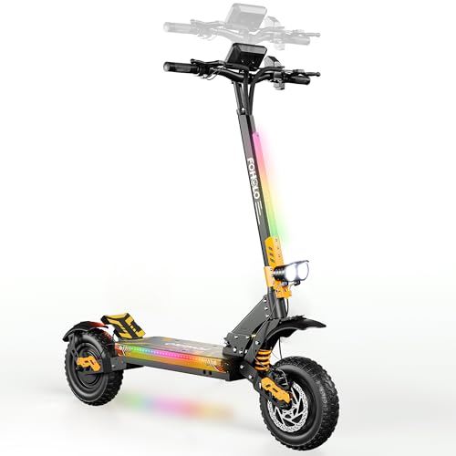 Arich Electric Scooter (Yellow) - 5600W Motor, 47 MPH Top Speed, 55 Mile Range