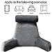 mittaGonG Extra Large Reading Pillow for Sitting in Bed Adult with Detachable Neck Support Cushion & Backrest Pillow for Bed with Arms and Side Pocket Shredded Foam Back Pillow with Washable Cover