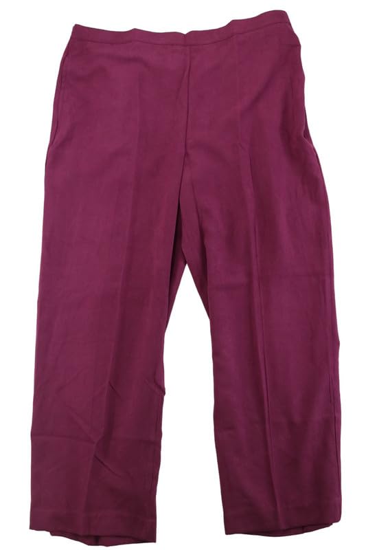 Alfred Dunner Women's Suede Short Pants (Berry, 18S)