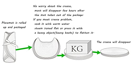 Zupro Round Placemats Set Of 6, 15Inch Braided Table Mats For Dining Tables Non-Slip Washable,For Four Seasons Dinner Parties Bbqs Thanksgiving Christmas Birthdays And Indoor Ourdoor Use（White） #TOP6