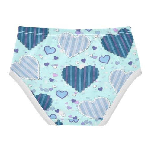 Girls' Underpants Kids Cotton Underwear Panties Briefs For Girl Age 2-8 Years Cute Heart Shaped Pattern2
