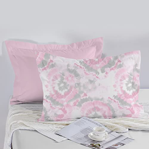 Mooreeke Kids Soft Comforter Bedding Set For Children Boys Girls (Light Pink Round Flower, Twin (5 Pcs)) #TOP5