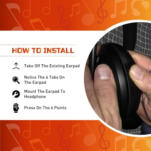 Image of Crysendo Headphone Ear Cushion Cover for ATH,Sony,Edifier Headphones|Protectors for 4-8cm Earpads |Stretchable Fabric Ear Cushion Sweatproof Ear pad Cover(Small - 1 Pair)(Black)