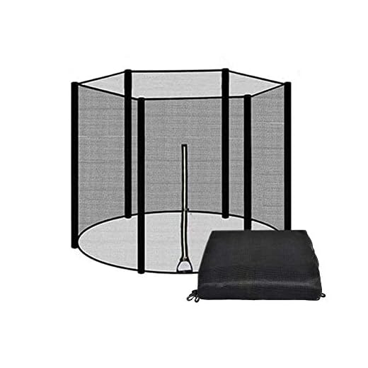 Primlisa Säkerhetsnät ersättningsnät för studsmatta – studsmatta nätstudsmatta reservdelar för trädgårdstudsmatta | nylon studsmatta skyddsnät ersättningsnät | Ø 366 cm för 8 stänger