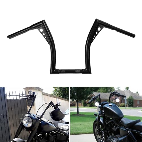 CUSTOM CHROME CCI 14" Rise 1-1/4" Fat Ape Hanger Handlebar Fit For Harley-Davidson Touring FLH FLHT Models