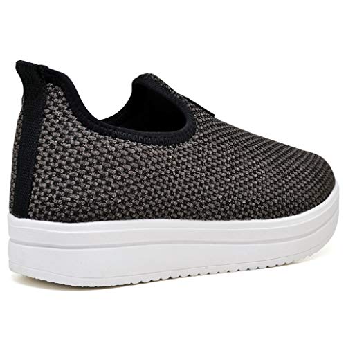 Tênis Meia Flatform Polo Blu Marrom 33