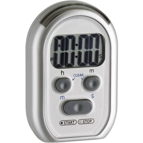 TFA Dostmann Shake Awake digitaler Timer und Stoppuhr, 38.2019, mit Alarmton/Lichtsignal/Vibrationsalarm
