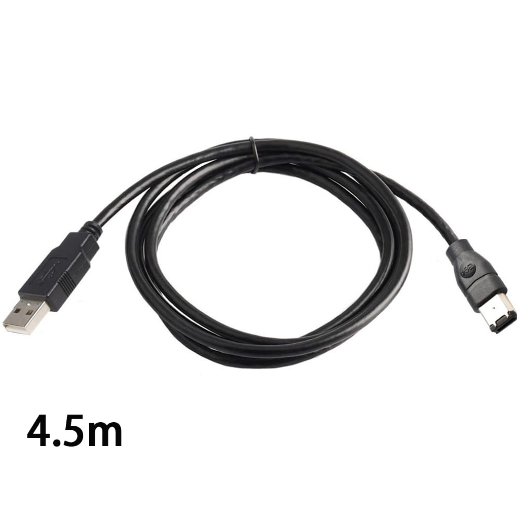Cavo adattatore Firewires 6 pin a USB da 6 piedi per stampante ABS 1394 Firewires USB AM a 6 pin USB a scheda audio 1394, 1.8 metri
