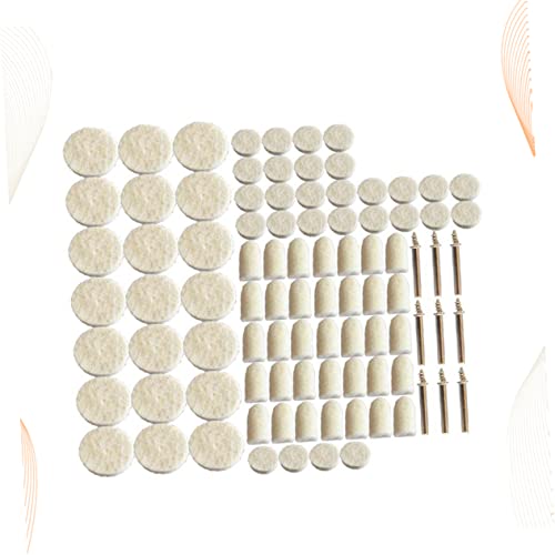 Angoily Conjunto De Unhas 88Pcs Ferramenta De Polimento Disco De Polimento Cabeça De Moagem Lã Ferra