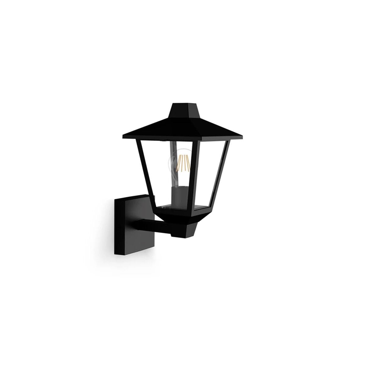 PHILIPS Kinno Outdoor Wall Light, Max 25W, E27 Socket, Black​